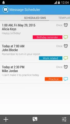 Titan Message Scheduler android App screenshot 3